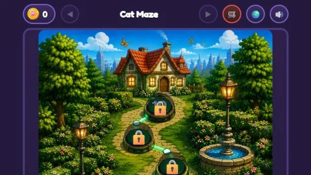 Cat Maze — jeu mobile de labyrinthe